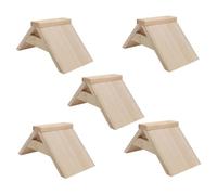 SUPVOX Support en Bois pour Pigeons Multifonctionnel 5 Pcs Perche pour Pigeon en Bois Naturel Aire De Jeux pour Oiseaux Petits Perroquets Et Animaux De Compagnie