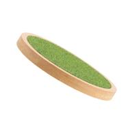 SUPVOX Support Exposition pour Figurines avec Base Herbe Synthétique Ronde Socle Décoratif Plateau de Pratique et Élégant pour Collection de Poupées et Modèles Facile à Installer et