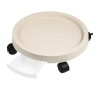 SUPVOX Support Roulant pour Plantes D'intérieur avec Bac à Eau en Plastique Épais, Plateau 29 Cm Diamètre, roulettes Pivotantes pour Déplacement Facile, Soucoupe Résistante Couleur