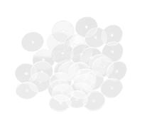 SUPVOX Supports de Boucles D'oreilles Transparents en Plastique - 50 Pièces - Patchs de Soutien pour Lobes D'oreilles Lourdes - Fermoirs Plats - Accessoires DIY pour Fabrication de