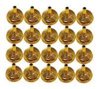 SUPVOX Supports De Mât Universels 20 Pièces Bases Rondes pour Porte-Drapeaux De Bureau, Socles Pratiques pour Fêtes Et Négociations