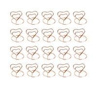 SUPVOX Supports Numéros de Table en Forme de Fil Coeur pour Restaurant Banquet Mariage 20pcs (Or Rose)