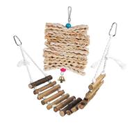 SUPVOX Suspension pour Oiseaux avec Suspendu et Brochettes de Tressé à Mâcher pour Perroquets Calopsittes et Perruches Accessoire de Cage pour et