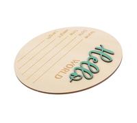 SUPVOX Tableau Daffichage Rond En Bois Pour Larrivée Dun Bébé Annonce De Naissance Accessoire Photo Affichage Du Nom Du Bébé Nouveau-né