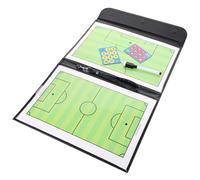 SUPVOX Tableau d'Entraînement Football et Basket 3 Volets Réutilisable Double Face Portable Léger Zones Tactiques Numéros Cartons Jaunes pour Formation et Compétitions