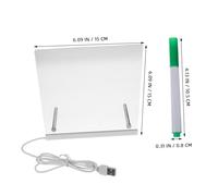 SUPVOX Tableau LED Lumineux Effaçable avec Support Plaque Transparente Tableau Écriture Clair Réutilisable avec Marqueurs Colorés USB Éducatif Portable pour Garçon Fille