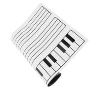 SUPVOX Tableau Magnétique Partition Musicale 30x60 Cm en Caoutchouc Effaçable à Sec pour Réfrigérateur, Planification Magnétique Pratique, Tableau Mémo Blanc Portable Cuisine et Bureau