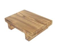 SUPVOX Tabouret en Bois Massif Vintage Multifonction, Plateau de Rangement Petit Tabouret D’intérieur Pratique pour Bureau et Salon, Support de Plantes et Repose-Pieds, Design Sobre