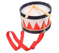 SUPVOX Tambour Petite Percussion Éducatif pour Garçon Fille Rouge avec Baguettes pour Développement du Sens du Rythme et Confiance