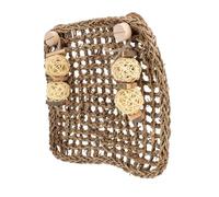 SUPVOX Tapis à Griffer en Bois Naturel pour Cage de Lapin Nain, Cobaye et Écureuil - Coussinets pour Pattes D’Animaux - Accessoire Solide pour Soins des Ongles et Jeu Mâcher