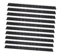 SUPVOX Tapis Anti-épines De Chat Et Filet De Protection De Jardin pour Extérieur, Lot de 10 Piquets en Plastique Noir, Durable, Installation Murale Et Balcon, Protection Oiseaux Et Animaux Grimpeurs
