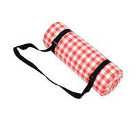 SUPVOX Tapis de Pique-Niques Épais 6 MM en Acrylique Rouge et Blanc à Carreaux 150 X 200 CM, Coussin Extérieur Anti-Humidité pour Plage, Camping et Jardin, Couverture de Sol Légère et