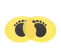 SUPVOX Tapis de Sol pour Football 2pcs en PVC Jaune, Disque de Marquage Résistant la Déformation, Dureté Modérée pour Entraînement de Football