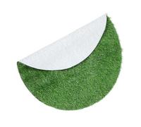 SUPVOX Tapis Gazon Artificiel Rond pour Décoration de Table Extérieure et Couvercle de Regard Herbe Synthétique Épaisseur pour Jardin Terrasse et Restaurant