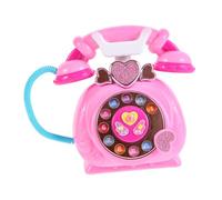 SUPVOX Téléphone Éducatif Rose pour Fille Téléphone de Simulation Musical avec Histoires Jeu de Rôle Créatif pour Développement Cognitif et Communication des Tout Petits