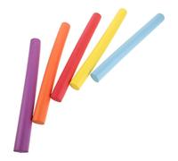 SUPVOX Témoin de Relais en Mousse Antidérapante, Lot de 5, Léger | Surface Texturée, Prise Sûre pour Petites Mains, Usage Piste et Gym, Organisation par Couleur