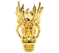 SUPVOX Tête de Dragon en Métal Or Installation Facile et Direction Précise pour Baguette de Sourcier, Accessoires D'outils de Divination pour Recherche Spirituelle et Feng Shui
