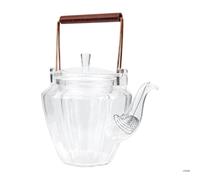 SUPVOX Théière Multifonction en Verre Résistante Haute Température 1,2 L Motif Diamant Style Chinois pour Bureau et Maison, Accessoire de Thé Délicat et Pot D'eau Pratique