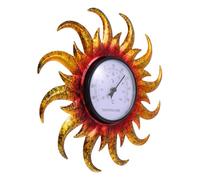 SUPVOX Thermomètre Mural Extérieur Décoratif Haute Précision Étanche pour Jardin et Patio Design Solaire Créatif Léger et Facile à Installer