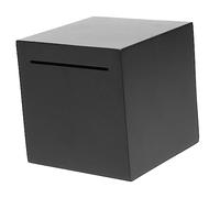 SUPVOX Tirelire Acier Inoxydable Carrée Boîte Décorative pour Garçon Fille et Adultes pour Maison Fêtes Résistante et Pratique Noir