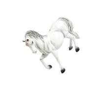 SUPVOX Tirelire Artistique Cheval en Résine Blanche pour Garçon Et Filles, Taille Moyenne, Pot De Rangement Créatif pour Pièces De Monnaie, Présent Éducatif pour Développement De L'épargne