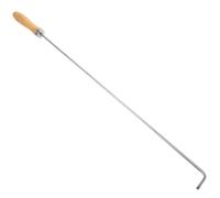 SUPVOX Tisonnier de Cheminée Portable Acier Inoxydable Crochet Renforcé Outil Polyvalent pour Foyer Intérieur et Extérieur Manipulation Facile Feu