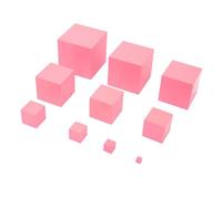 SUPVOX Tour Montessori Rose Bois pour Garçon Fille Éducatif Précoce Développement des Compétences Motrices et Concepts Mathématiques