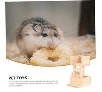 SUPVOX Tour Observation pour Hamster Bois Naturel Jouet Escalade Sécurisé Et Amusant pour Petits Animaux Accessoire Ludique pour Cages De Hamsters Souris Et Écureuils Style Aléatoire