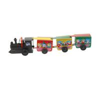 SUPVOX Train à Remontoir Rétro avec Wagons Éducatif pour Garçon Fille Cadeau Pratique de Noël pour Garçons et Filles Développement Créatif et Cognitif