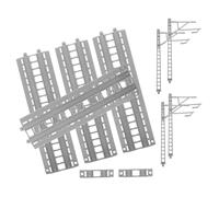 SUPVOX Train de Construction de Voies Ferrées pour Train à Vitesse et Décor de Paysage Miniature Compatible Autres Marques Améliore de Jeu Compétences de Problèmes