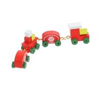 SUPVOX Train Miniature Bois pour Maison de Poupée Décoration Noël Rouge Modèle Compact et Facile à Accessoire pour Décorations Festives et Maison de Poupée