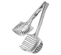 SUPVOX Trancheuse à Fruits en Alliage D'aluminium Argenté Design Ergonomique pour Tranches Égales, pour Tomates et Légumes Cuisine Extérieur