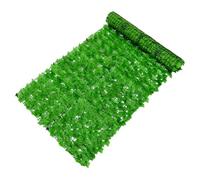 SUPVOX Treillis Artificiel Feuilles Vertes 0,5x3m pour Jardin et Balcon, Mur Végétal Décoratif en Plastique Résistant UV, Clôture à Feuillage Imitation pour Intimité et Décoration