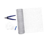 SUPVOX Treillis Galvanisé Hexagonal Poulailler avec Pinces Et Protection Mains Filet Fil Robuste pour Enclos Jardin Et Décor Floral