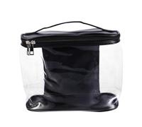 SUPVOX Trousse à Maquillage Imperméable Transparente avec Poignée Sac de Cosmétique pour Voyage Rangement Pratique pour Accessoires de Toilette