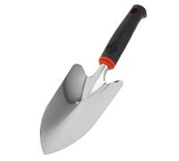 SUPVOX Truelle de Jardin Petite en Acier Inoxydable Poignée Ergonomique Noire, Pelle Multi-usages pour Plantation, Désherbage et Rempotage, Outil Léger et Compact pour Jardinage Extérieur