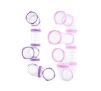 SUPVOX Tunnels pour Hamster à Monter Soi-Même 16 Pièces en Plastique Transparent Accessoires pour Cage Tubes Colorés Rose et Violet Interactif pour Petits Rongeurs Entretien Facile