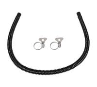 SUPVOX Tuyau Ondulé Flexible pour Aquarium 20 Mm, Tuyau de Changement d'eau en Plastique avec Embouts Souples, Longueur 100 Cm 2 Colliers de Serrage, Accessoire pour Pompes et Filtres