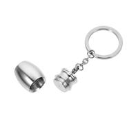 SUPVOX Urne Porte Clés pour Cendres Danimaux de Compagnie Urne Miniature Argenté Souvenir Commémoratif et pour Chien et Animal Accessoire Discret pour Garder Votre