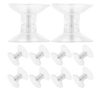 SUPVOX Ventouse à Vis Réglable Double Face pour Étagère en Verre | PVC et Fer, Tige Filetée avec Écrou Métallique, Support Horizontal, Retrait sans Résidu, pour Cuisines