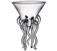 SUPVOX Verre à Cocktail 150 Ml en Verre Transparent à Motif Pieuvre, Flûte à Pied Originale pour Bar et Fête, Maison et Restaurant, Présent Élégant pour Amateurs de Cocktails