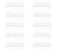 SUPVOX Verre de Remplacement pour Déclencheur Manuel D’alarme Incendie 10 Pièces Vitre de Sécurité Incendie Transparente Résistant la Chaleur Compatible Poste de Contrôle