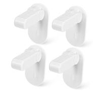 SUPVOX Verrou de Sécurité pour Poignée de Porte Bébé, 4 Pièces, Installation Adhésive, Abs Blanc, Empêche L’ouverture Garçon et Filles Animaux