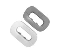 SUPVOX Verrous de Sécurité Lot de 2 pour Garçon et Filles en ABS Blanc Design Double Bouton Facile à Installer, pour Portes de Placard et Réfrigérateur