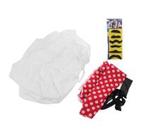 SUPVOX Vêtement Traditionnel du Moyen-Orient pour Homme Costume Ethnique Arabe Foulard Oriental Tenue de Cosplay Robe Traditionnelle Turban et Barbe Inclus