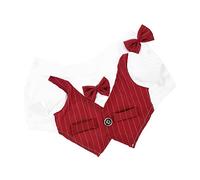 SUPVOX Vêtements pour Animaux De Compagnie Costumes pour Petits Chiens Robe De Mariée pour Chien Manteau De Cérémonie pour Chien Fidèle Vêtements De Cérémonie pour Anniversaire Costume