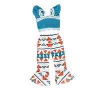 SUPVOX Vêtements pour Poupées Costumes pour Poupées Filles Haut à Bretelles et Pantalon Évasé Accessoires de Mode pour Jouer et Imagination