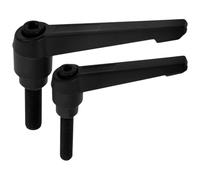 SUPVOX Vis de Réglage Guidon Vélo D'appartement 2 Pièces M10*32 M8*35 Fixation Métallique Poignée Réglable pour Accessoires Vélo Intérieur Pièces de Rechange