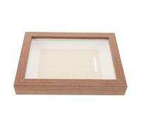 SUPVOX Vitrine pour Médailles 7 Pouces en Bois Couleur Café Cadre à Médailles Mural 3D Espace de Rangement Présentoir Décoratif et Trophées Sportifs