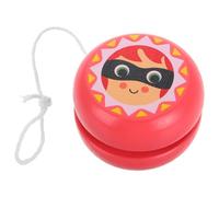 SUPVOX Yoyo en Bois pour Garçon et Filles Débutants Motif Soldat Rose, Éducatif de Coordination Œil-Main, Accessoire Yoyo 1 Pièce pour Maison, École et Plein Air